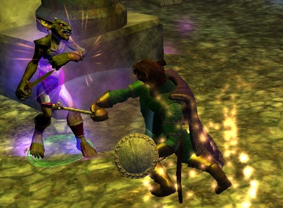 Maltheas Beats Up A Goblin In Everquest 2